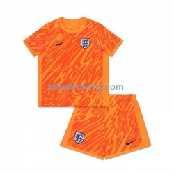Fußballtrikot England Torwart Kinder Heim Euro 2024 Kurzarm