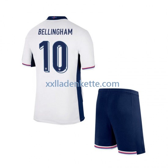 Fußballtrikot England Jude Bellingham 10 Kinder Heim Euro 2024 Kurzarm