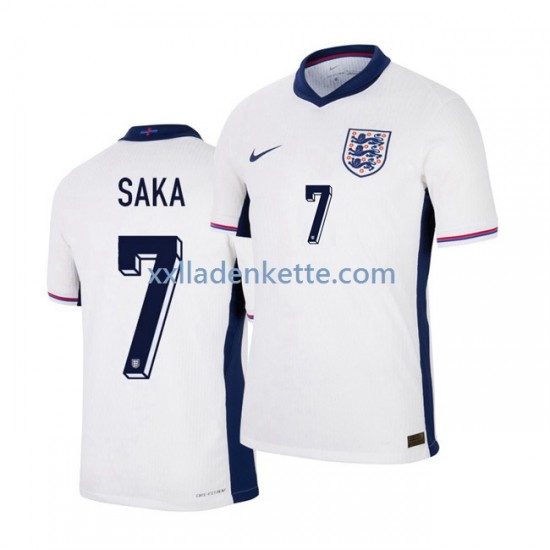 Fußballtrikot England Saka 7 Herren Heim Euro 2024 Kurzarm