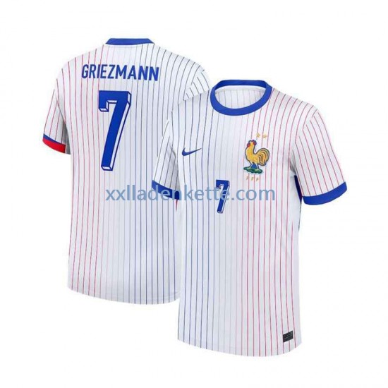 Fußballtrikot Frankreich Antoine Griezmann 7 Herren Auswärts Euro 2024 Kurzarm