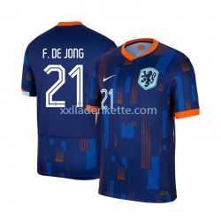 Fußballtrikot Niederlande Frenkie de Jong 21 Herren Auswärts Euro 2024 Kurzarm