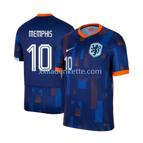 Fußballtrikot Niederlande Memphis Depay 10 Herren Auswärts Euro 2024 Kurzarm