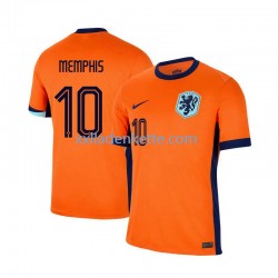 Fußballtrikot Niederlande Memphis Depay 10 Herren Heim Euro 2024 Kurzarm