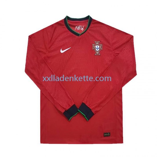 Fußballtrikot Portugal Herren Heim Euro 2024 Langarm