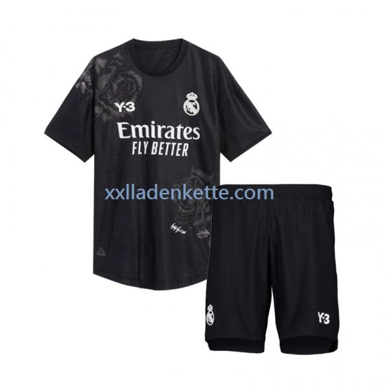 Fußballtrikot Real Madrid Y3 Torwart Kinder Viertes 2023-2024 Kurzarm