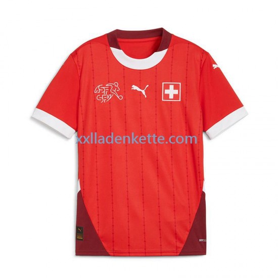 Fußballtrikot Schweiz Herren Heim Euro 2024 Kurzarm