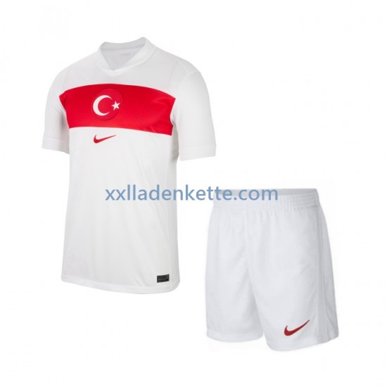 Fußballtrikot Türkei Kinder Heim Euro 2024 Kurzarm