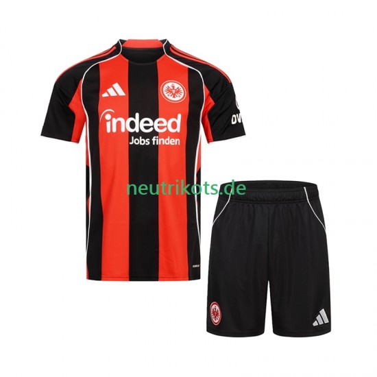 Fußballtrikot Eintracht Frankfurt Kinder Heim 2025-2026 Kurzarm