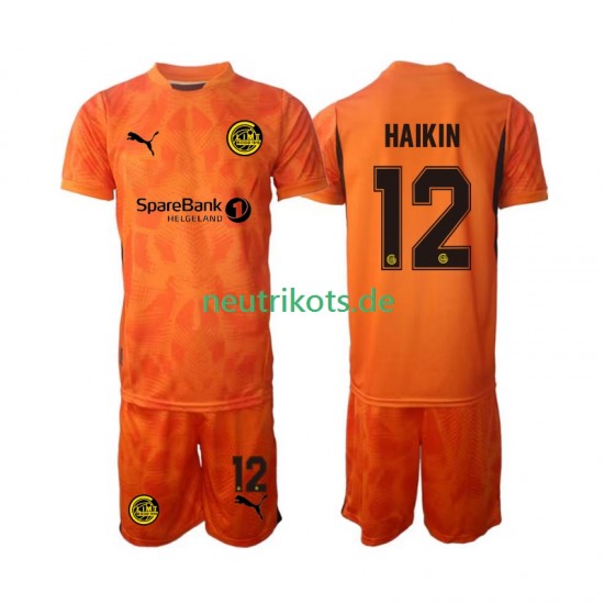 Fußballtrikot FK Bodø/Glimt Nikita Haikin 12 Torwart Kinder Auswärts 2025 Kurzarm