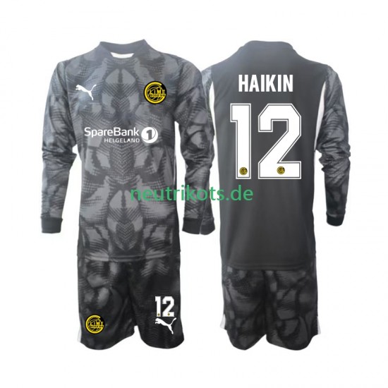 Fußballtrikot FK Bodø/Glimt Nikita Haikin 12 Torwart Kinder Heim 2025 Langarm