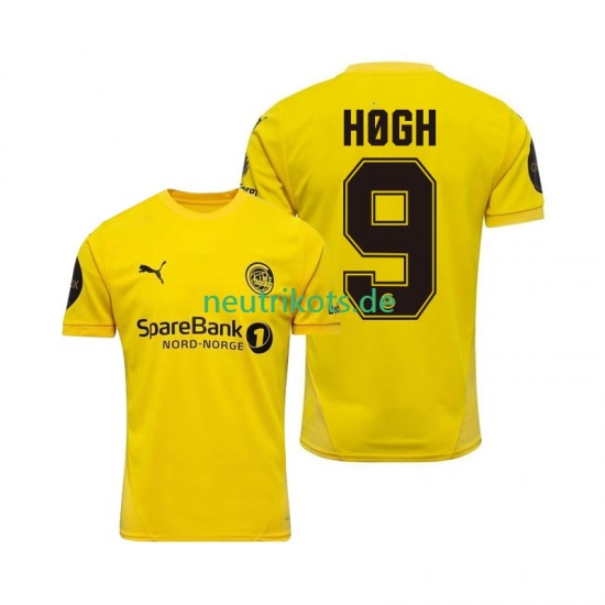 Fußballtrikot FK Bodø/Glimt Kasper Hogh 9 Herren Heim 2025 Kurzarm