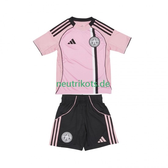 Fußballtrikot Leicester City Kinder Ausweich 2025-2026 Kurzarm