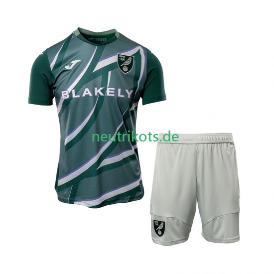Fußballtrikot Norwich City Kinder Auswärts 2025-2026 Kurzarm