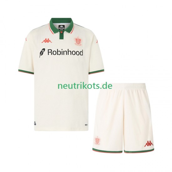 Fußballtrikot OGC Nizza Kinder Auswärts 2025-2026 Kurzarm