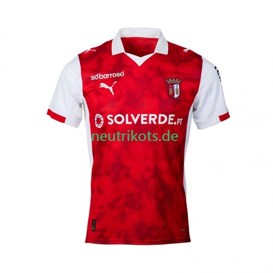 Fußballtrikot SC Braga Herren Heim 2025-2026 Kurzarm