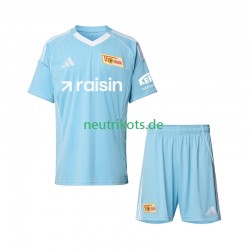Fußballtrikot Union Berlin Kinder Ausweich 2025-2026 Kurzarm