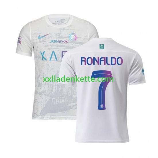 Fußballtrikot Al-Nassr Ronaldo 7 Herren Ausweich 2023-2024 Kurzarm