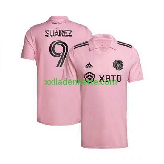 Fußballtrikot Inter Miami Suárez Luis 9 Herren Heim 2023-2024 Kurzarm
