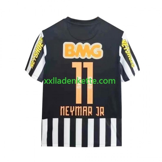 Fußballtrikot Santos Neymar JR 11 -2012 Retro Herren Auswärts 2011 Kurzarm