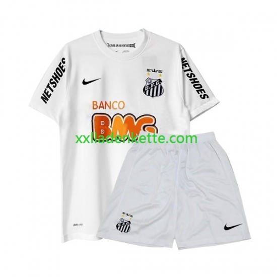 Fußballtrikot Santos -2012 Retro Kinder Heim 2011 Kurzarm