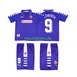 Fußballtrikot AC Florenz BATISTUTA 9 1998 Retro Kinder Heim 1999 Kurzarm
