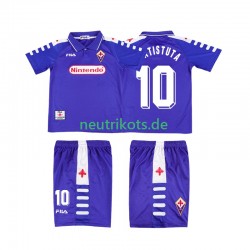 Fußballtrikot AC Florenz RUICOSTA 10 1998 Retro Kinder Heim 1999 Kurzarm