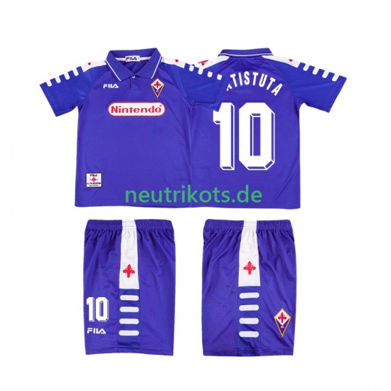 Fußballtrikot AC Florenz RUICOSTA 10 1998 Retro Kinder Heim 1999 Kurzarm
