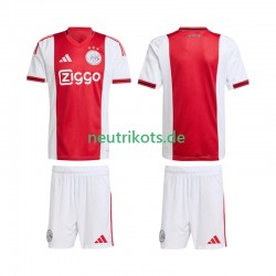 Fußballtrikot Ajax Amsterdam Kinder Heim 2025-2026 Kurzarm