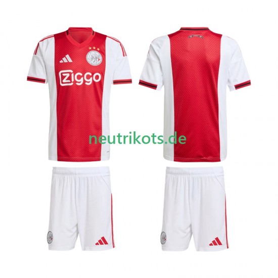 Fußballtrikot Ajax Amsterdam Kinder Heim 2025-2026 Kurzarm