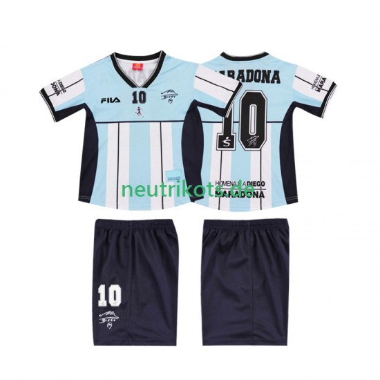 Fußballtrikot Argentinien MARADONA 10 2000 Retro Kinder Heim Kurzarm