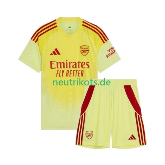 Fußballtrikot Arsenal Torwart Kinder Heim 2025-2026 Kurzarm