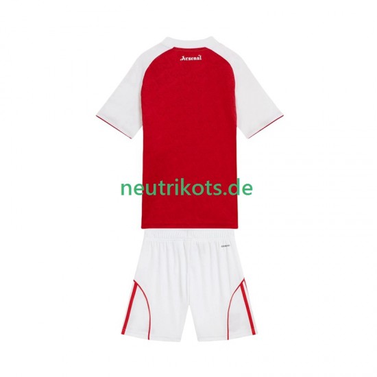 Fußballtrikot Arsenal Kinder Heim 2025-2026 Kurzarm
