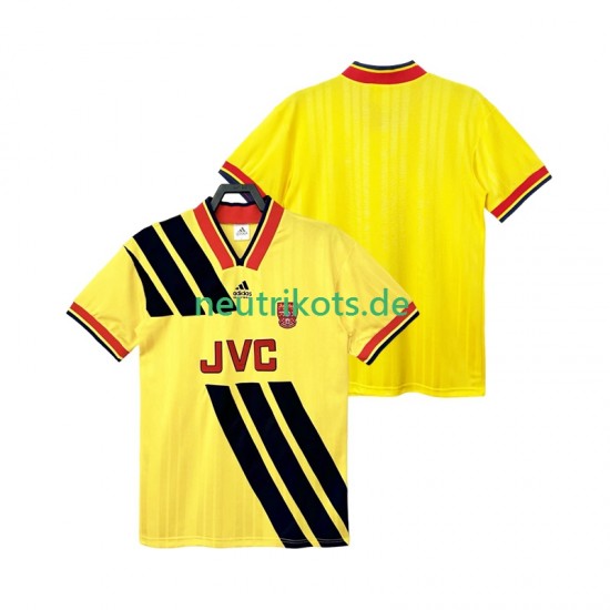 Fußballtrikot Arsenal 1993 Retro Herren Auswärts 1994 Kurzarm