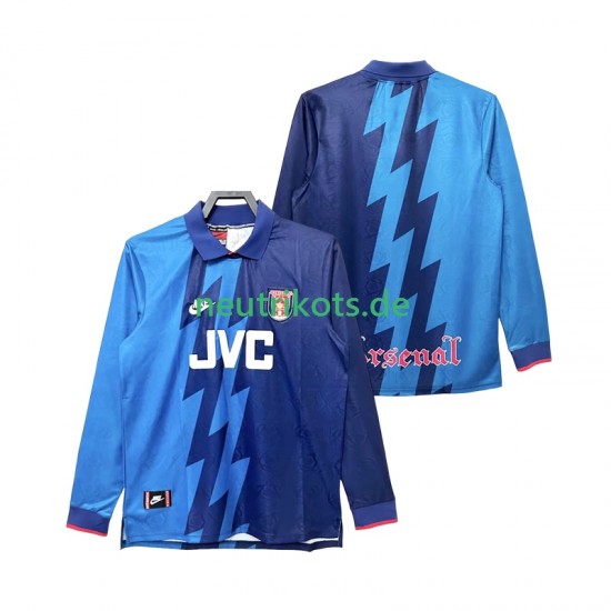 Fußballtrikot Arsenal 1995 1996 Retro Herren Auswärts Langarm