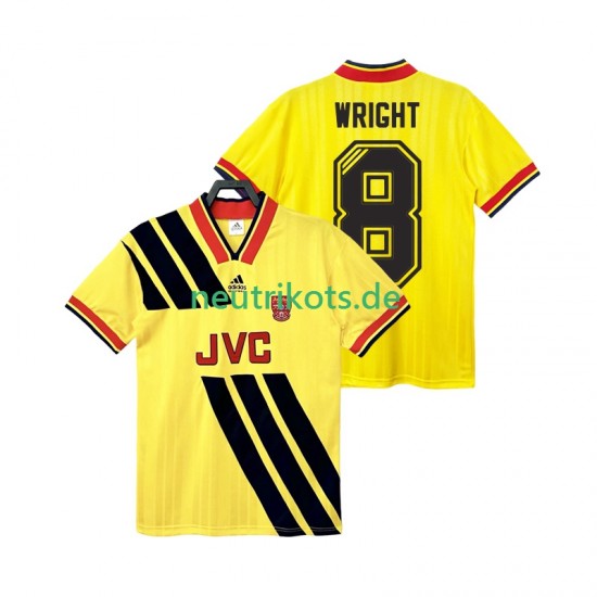 Fußballtrikot Arsenal WRIGHT 8 1993 Retro Herren Auswärts 1994 Kurzarm