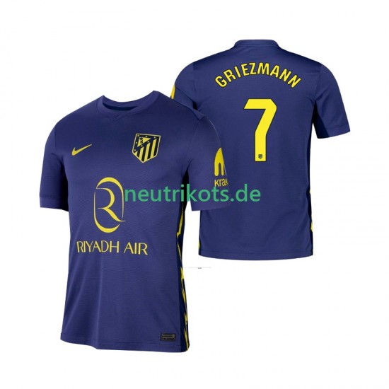 Fußballtrikot Atlético Madrid Antoine Griezmann 7 Herren Auswärts 2025-2026 Kurzarm