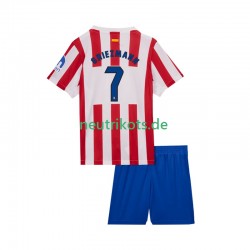 Fußballtrikot Atlético Madrid Antoine Griezmann 7 Kinder Heim 2025-2026 Kurzarm