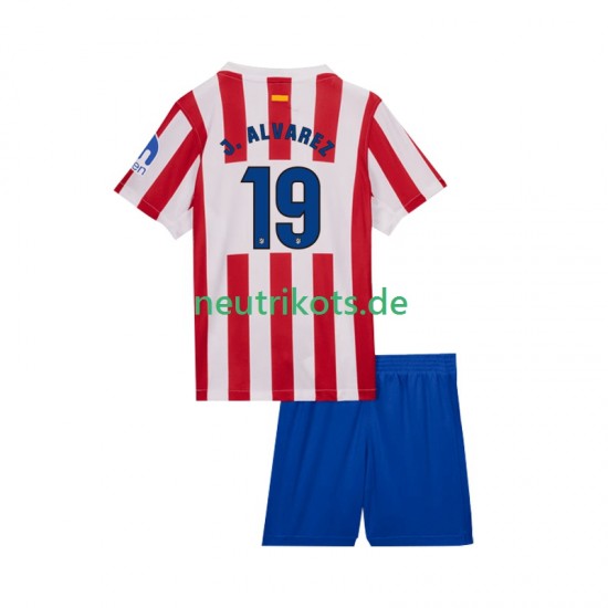 Fußballtrikot Atlético Madrid Julian Alvarez 19 Kinder Heim 2025-2026 Kurzarm