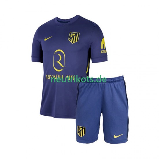 Fußballtrikot Atlético Madrid Kinder Auswärts 2025-2026 Kurzarm