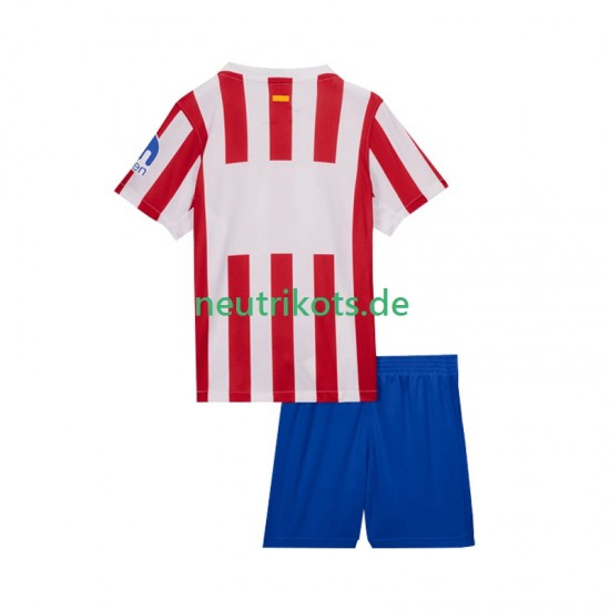 Fußballtrikot Atlético Madrid Kinder Heim 2025-2026 Kurzarm
