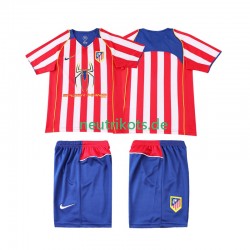 Fußballtrikot Atlético Madrid 2005 Retro Kinder Heim 2004 Kurzarm