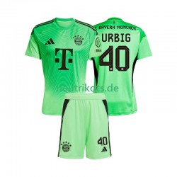 Fußballtrikot FC Bayern München Jonas Urbig 40 Torwart Kinder Heim 2025-2026 Kurzarm