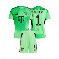 Fußballtrikot FC Bayern München Manuel Neuer 1 Torwart Kinder Heim 2025-2026 Kurzarm