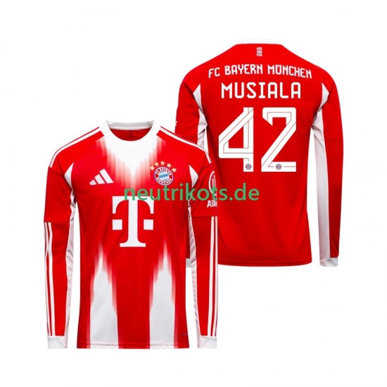 Fußballtrikot FC Bayern München Jamal Musiala 42 Herren Heim 2025-2026 Langarm
