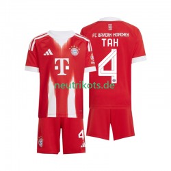 Fußballtrikot FC Bayern München Jonathan Tah 4 Kinder Heim 2025-2026 Kurzarm