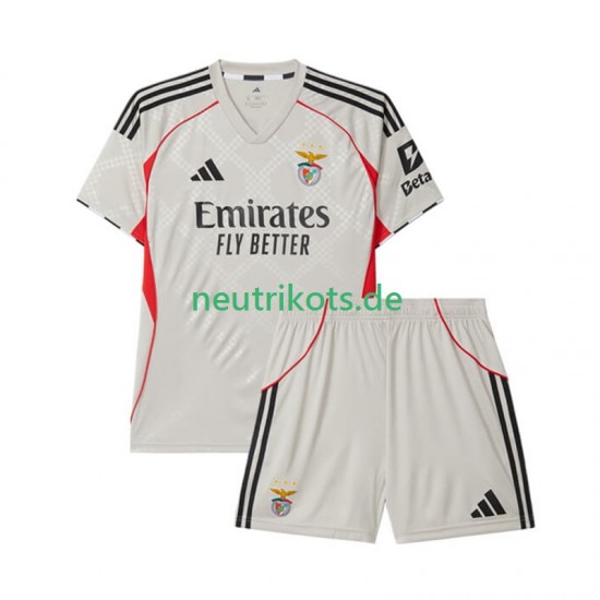 Fußballtrikot Benfica Kinder Auswärts 2025-2026 Kurzarm