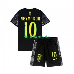 Brasilien Neymar JR 10 Cheist the Redeemer Football Shirts Kinder Heim 2024 Kurzarm