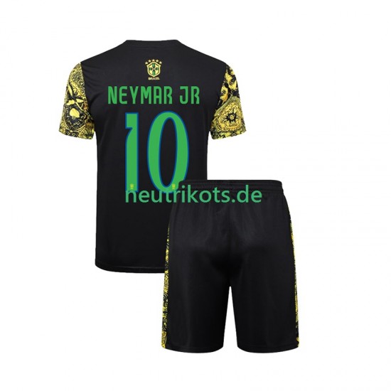 Fußballtrikot Brasilien Neymar JR 10 Jesus Kinder Heim 2024 Kurzarm