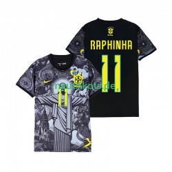 Fußballtrikot Brasilien RAPHINHA 11 Cheist the Redeemer Herren Heim 2024 Kurzarm