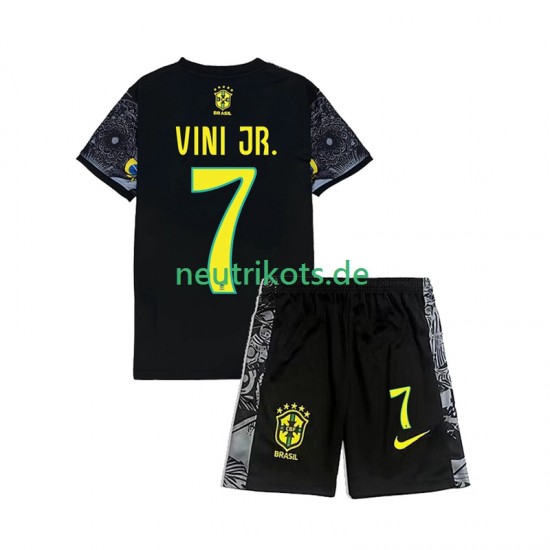 Brasilien Vinicius Junior 7 Cheist the Redeemer Football Shirts Kinder Heim 2024 Kurzarm